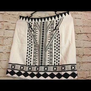 MinkPink eco warrior black white mini skirt small
